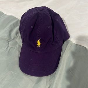 Polo - purple hat with yellow logo